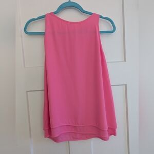 Ladies Sleeveless Tunic Pink Size Small